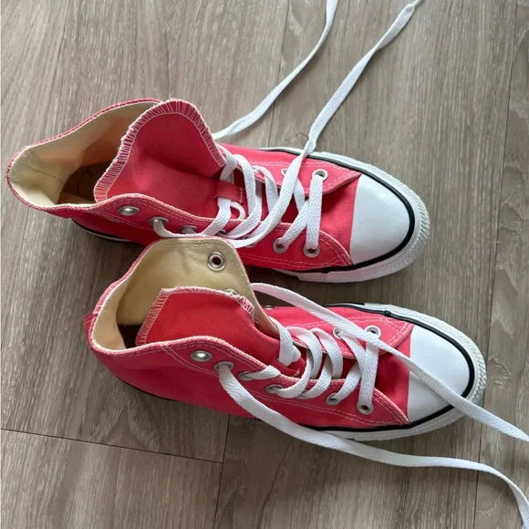 Converse Coral High-Top Sneakers - Picture 2 of 5